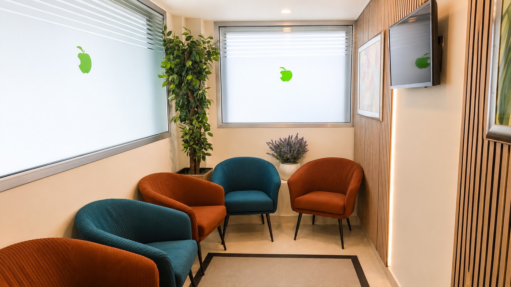Sala de espera Clínica Dental Dentalona